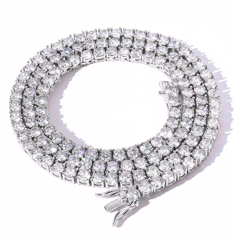 Rivière d'Azur argent & Moissanites